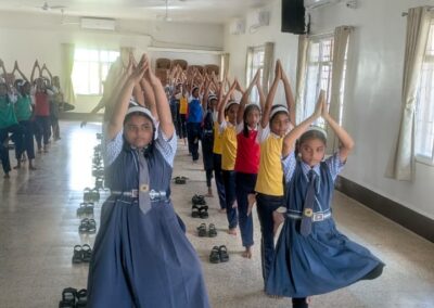 Holy cross nirmal yoga day